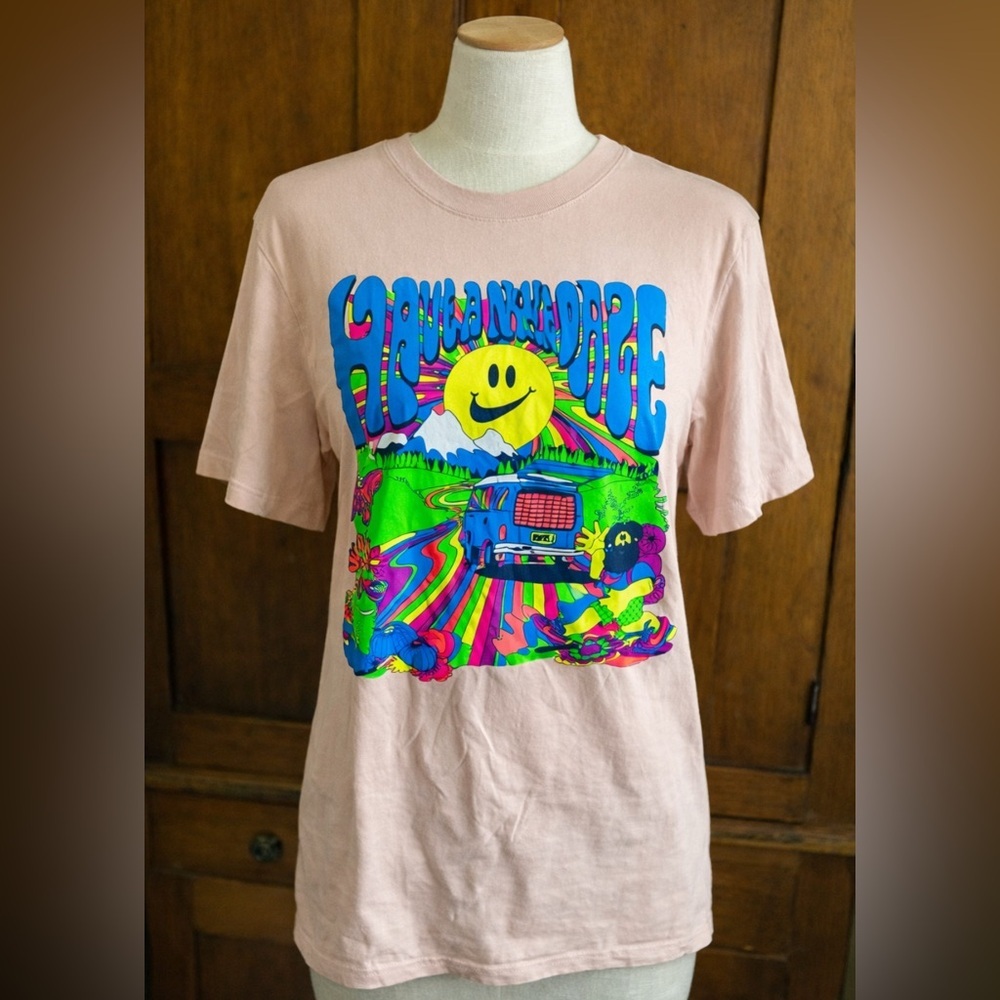 Nike Tee Shirt Have A Nike Daze Psychedelic Graphic Muted Pink size Small